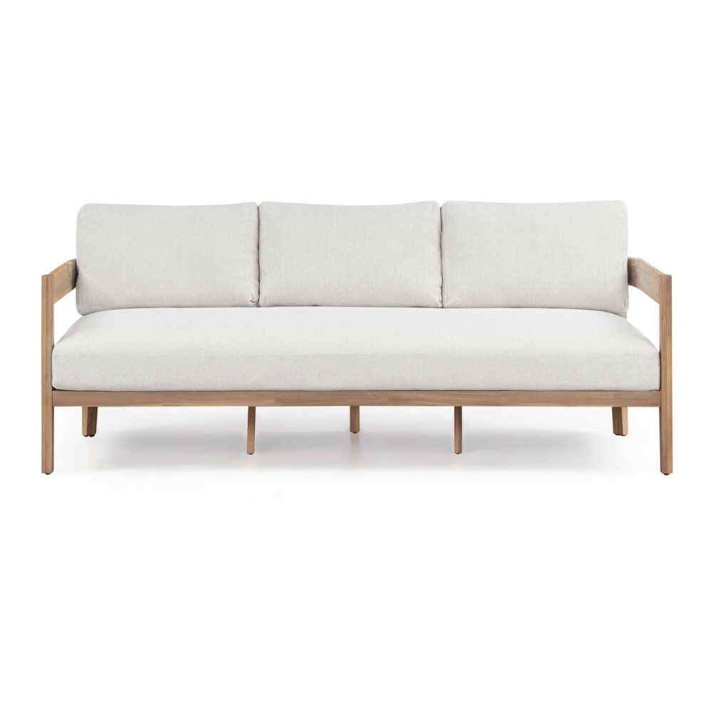 SET DE LIVING MADERA-ACACIA NATURAL-BEIGE CRUZ