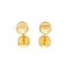Abridores Bolita-Oro 18k-Sin piedra-AB9520 sinpiedra