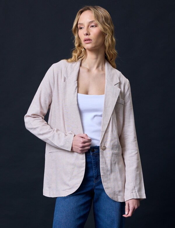 Blazer Lino BEIGE