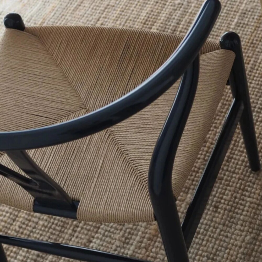 Silla Wishbone Negro