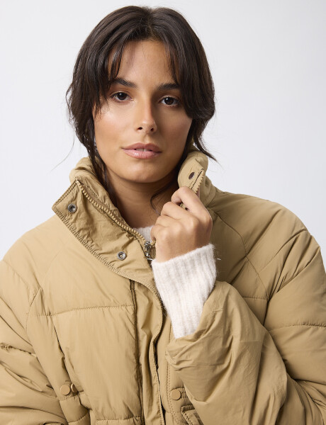 Campera nylon Bravela caqui