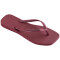 Sandalias Havaianas Slim Square Logo Metallic Mujer Amaranto