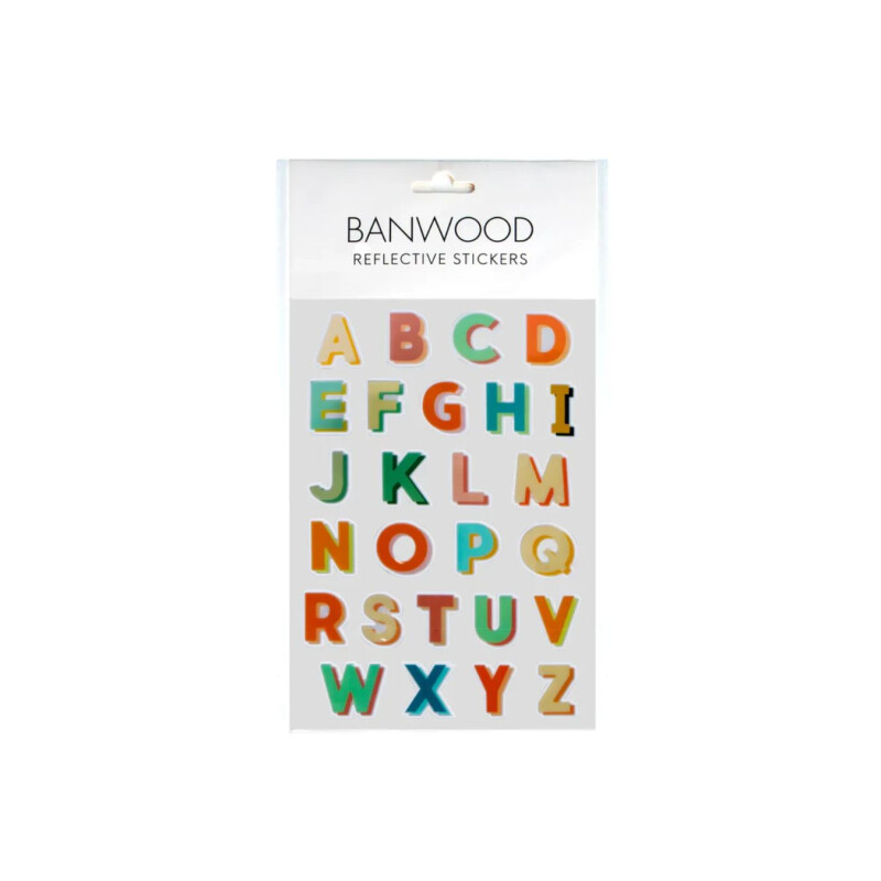 Stickers reflectivos para Casco Alfabeto Banwood Stickers Reflectivos Para Casco Alfabeto Banwood