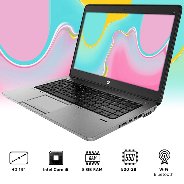 Notebook Hp Elitebook 840 G3 I5 / 8 Gb Ram / 500gb Ssd 14" NOTEBOOK RFPL HP 840 I5/8GB/500GB/14