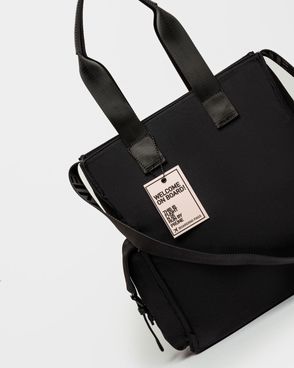 Cartera Al Hombro Light Nylon Negro Negro