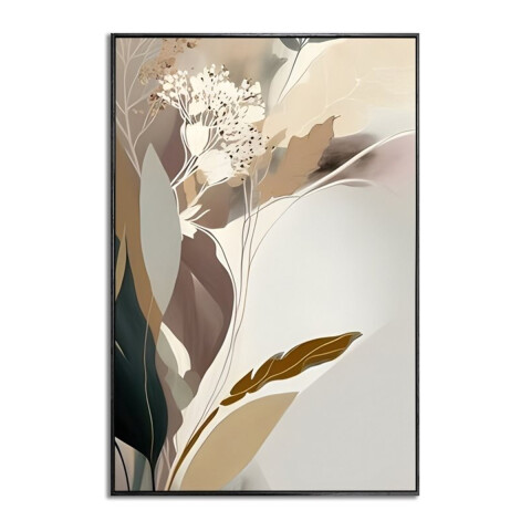 CUADRO CANVAS 60x90cm MARCO FLOR ABSTRACTA CUADRO CANVAS 60x90cm MARCO FLOR ABSTRACTA