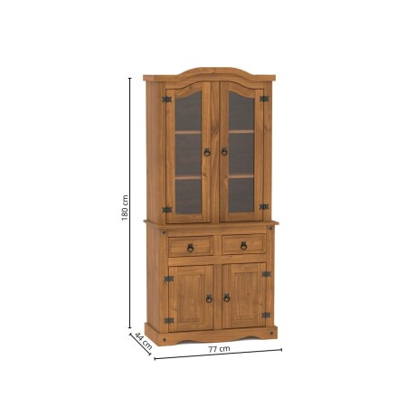 Modular Cristalero 4P2C Línea Naturale Roble