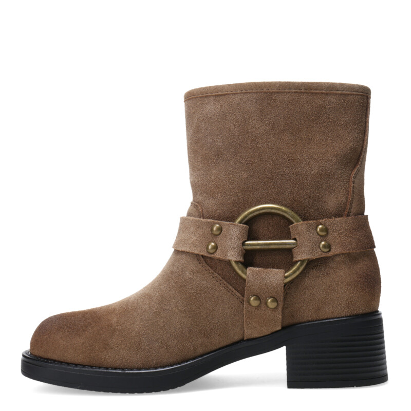 Bota de Mujer Miss Carol HILE de cuero Beige