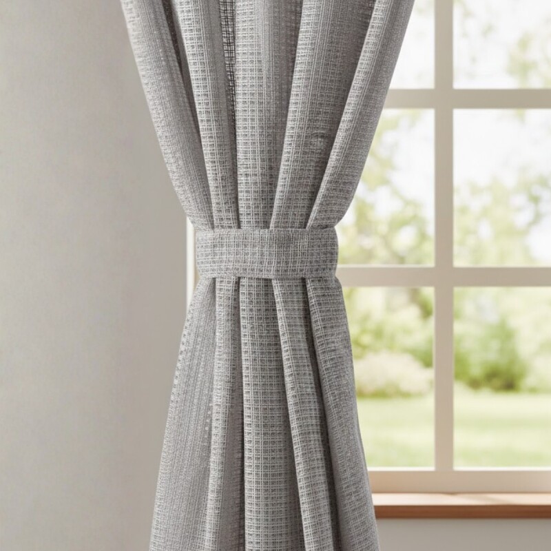 Cortina en Tela Dali set 2 paños 140 x 120 cms GRIS