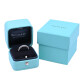 Anillo Tiffany & Co platino 950 y 9 brillantes. Anillo Tiffany & Co platino 950 y 9 brillantes.