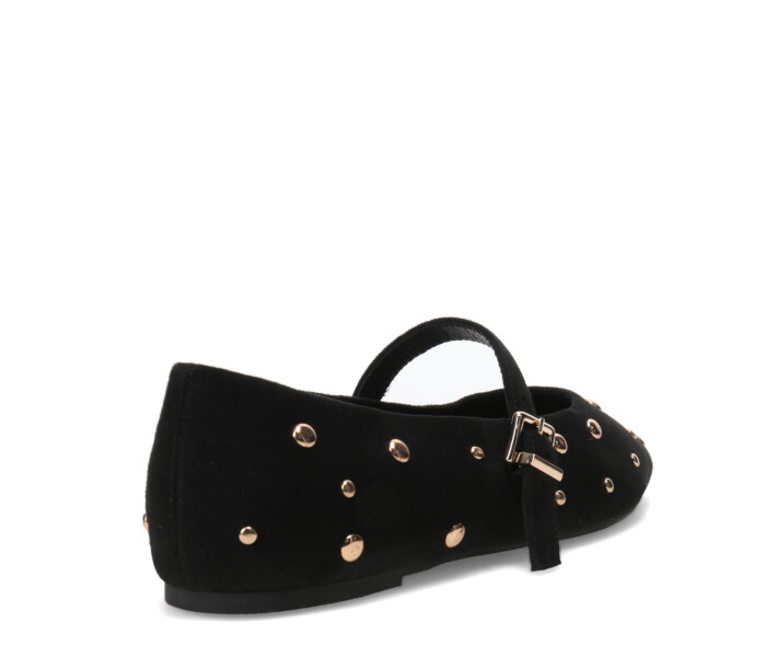 Balerinas de Mujer Miss Carol Lupo Con Tachas Negro