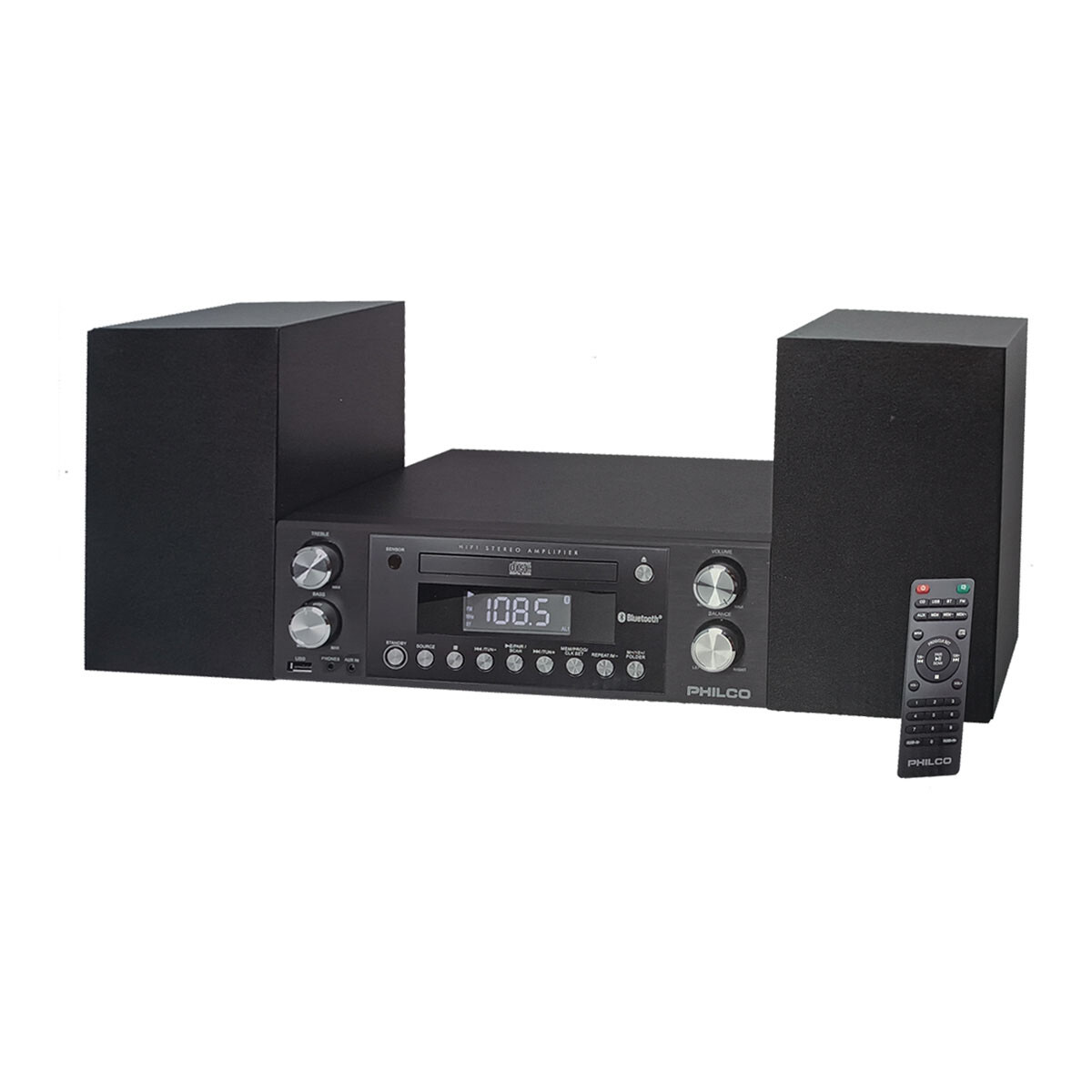 Minicomponente Philco Bluetooth PES3005 Radio Fm/cd/usb - NEGRO 