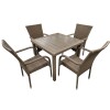 JGO JARDIN C/MESA CUAD BEIGE COMB 5PZAS Unica