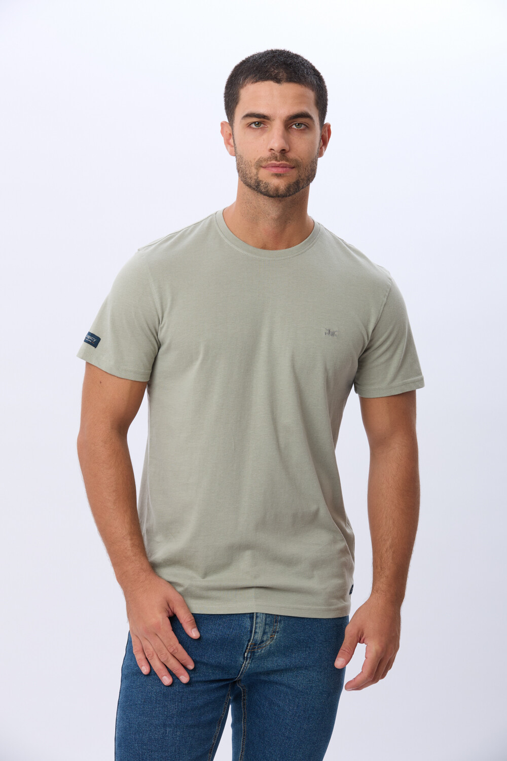 REMERA BÁSICA DE ALGODÓN Pistacho