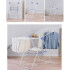 Tendedero Para Ropa De Pie Plegable Tender Acero Inoxidable Variante Color Azul y Blanco