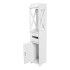 Mueble Organizador Multiuso Puerta Estantes Ideal Baño Variante Color Blanco