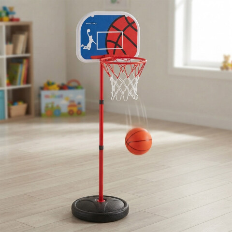 Tablero/aro Basket Con Pelota 25x34 Cm Inflador U