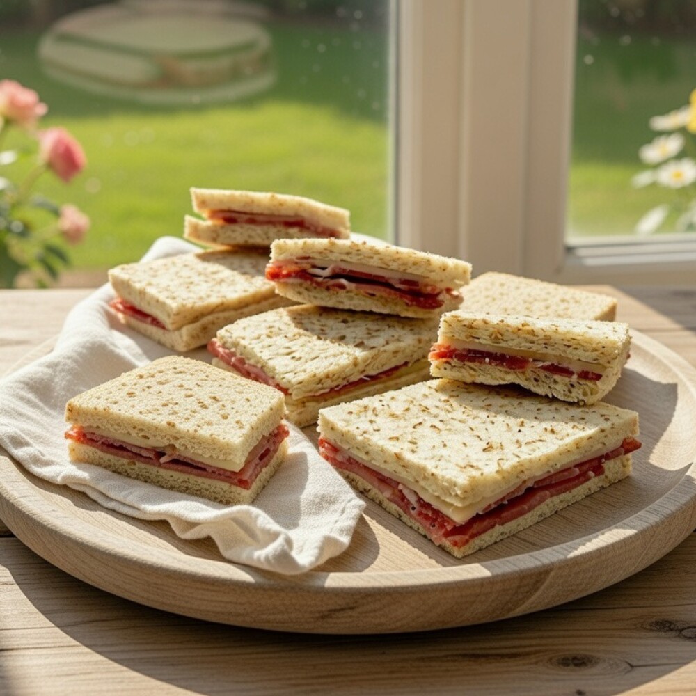 Seis Sándwiches de Bondiola y Queso Seis Sándwiches de Bondiola y Queso