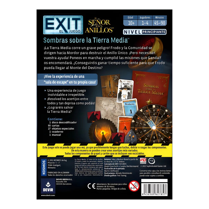 Exit El Señor De Los Anillos: Sombras Sobre La Tie - Español Exit El Señor De Los Anillos: Sombras Sobre La Tie - Español