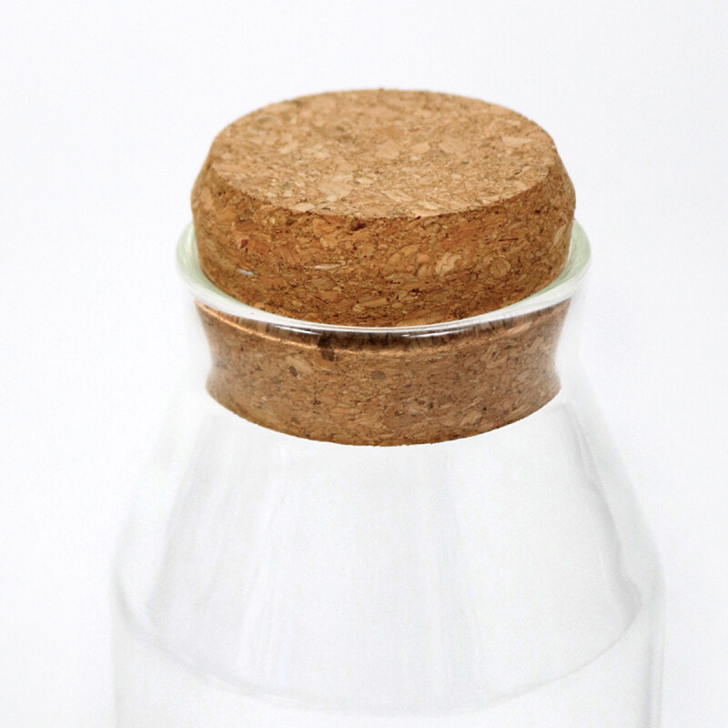 FRASCO DE VIDRIO C/TAPA 9X22.5CM Unica