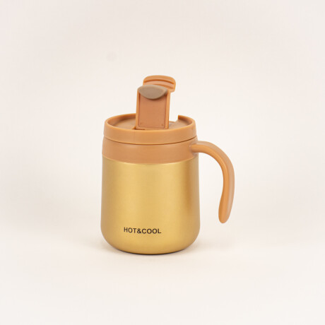 Jarra Térmica Con Tapa 350 Ml Dorado