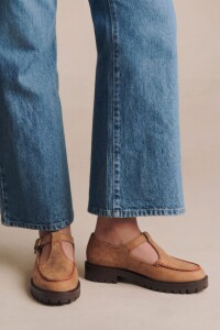 Zapato Guillermina Cuero Camel