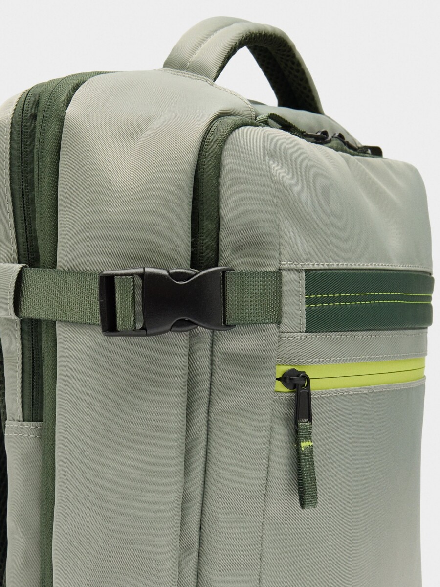 Mochila De Cabina De Nylon gris
