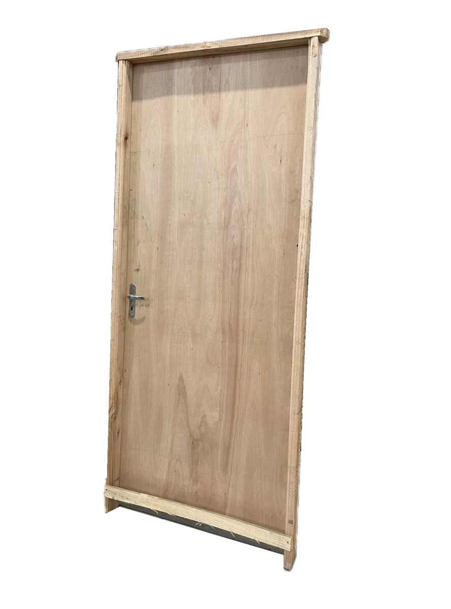 Puerta interior eucalipto 0.88 x 2.05m - derecha 