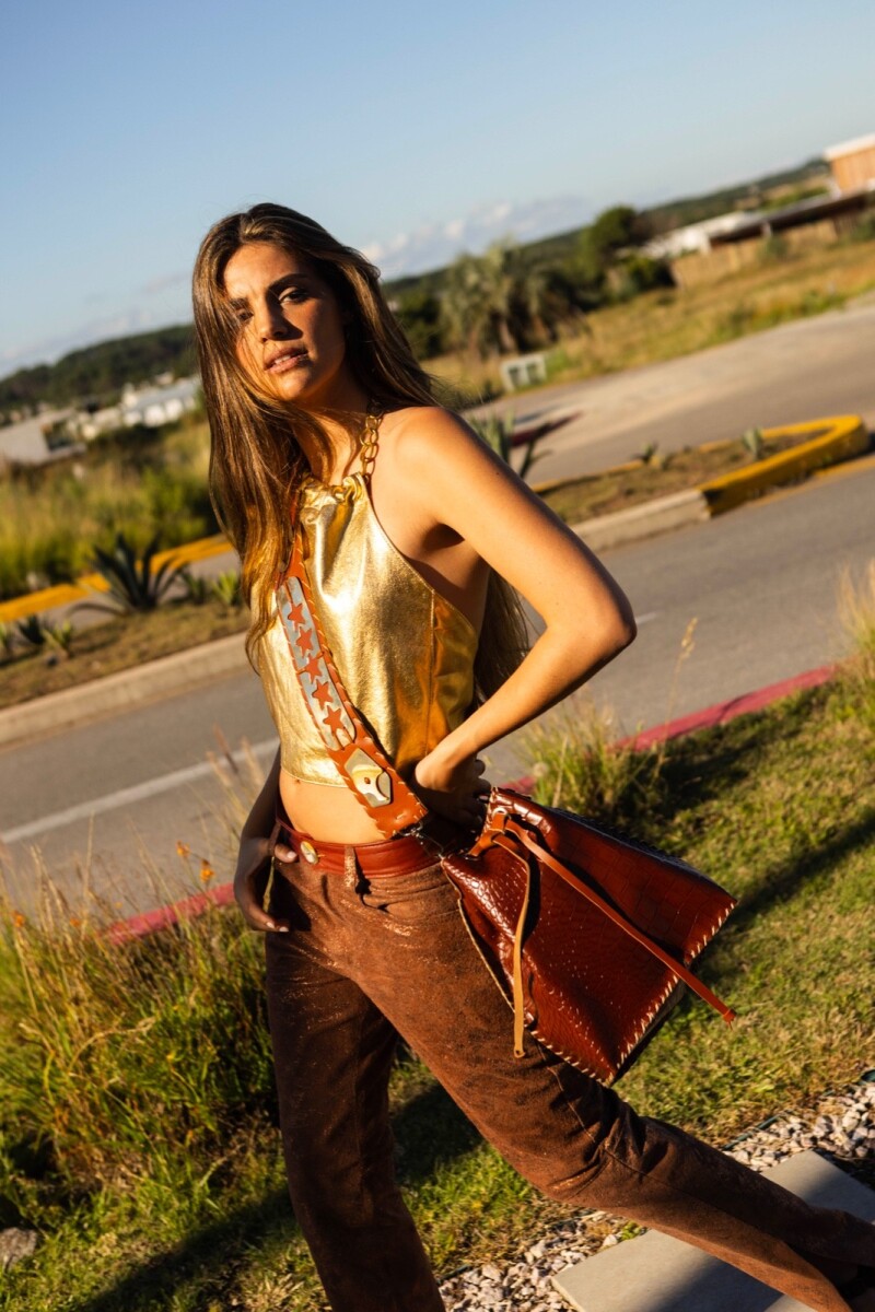 Cartera Estrellas - Crocco Caramel 
