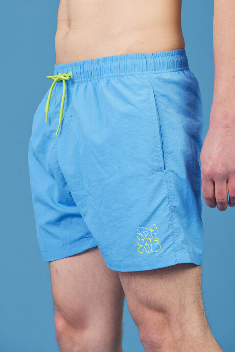 SHORT KYNES DIXIE Ceruleo