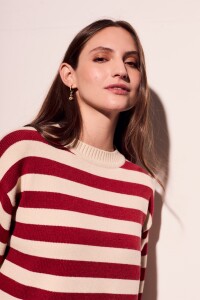 Sweater Rayado Rojo