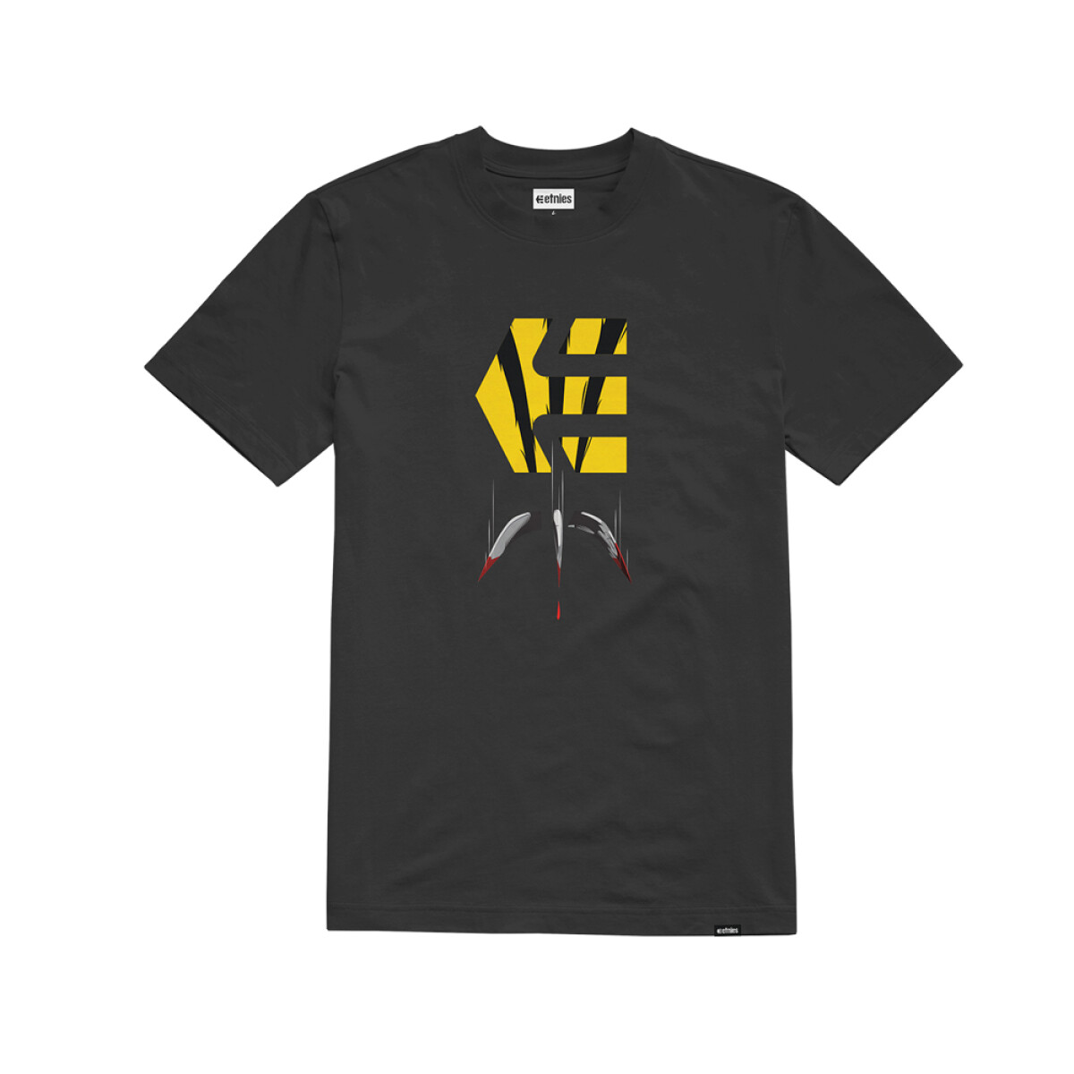 REMERA etnies WOLVERINE CLAW - Black 