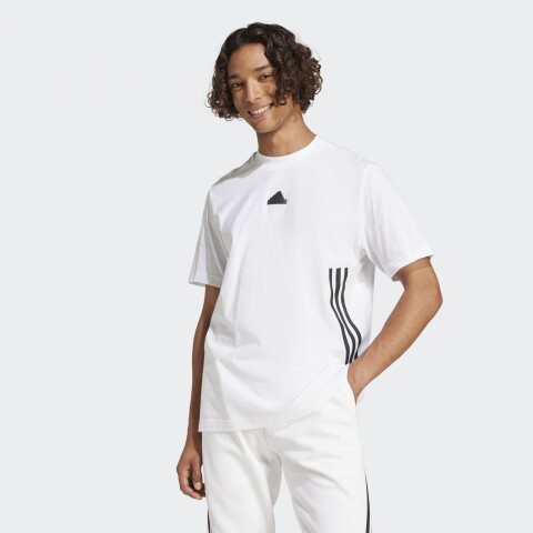 Remera Adidas Future Icons 3 Rayas Blanco