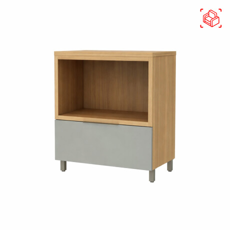 BAJO MESADA MICRO 80 CM MDF GRIS BERNA