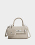 City Cartera City Efecto Croco - Blanco Crudo