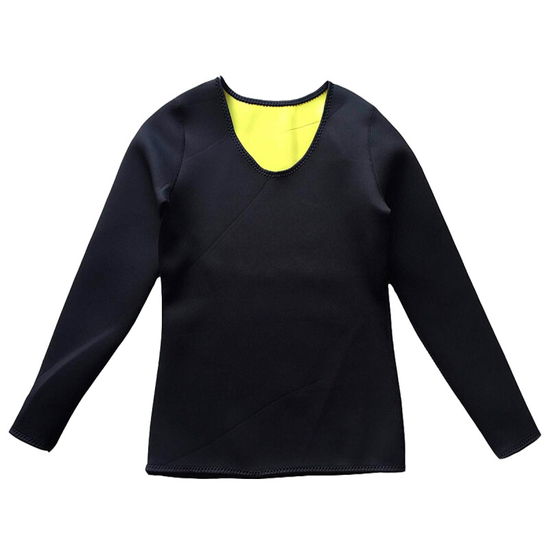 Remera Reductora Manga Larga Negro