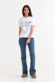 Remera m/c estampada colección Urbana BLANCO