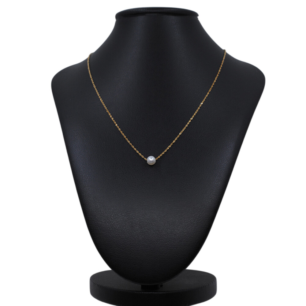 Cadena en oro 18k tipo singapour y perla de cultivo Cadena en oro 18k tipo singapour y perla de cultivo
