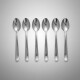 Set x6 mini cucharas PLATEADO