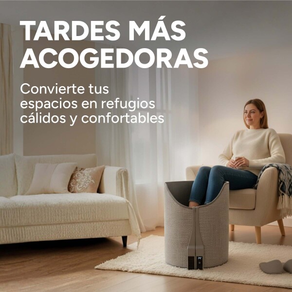 Calentador Plegable Eléctrico De Piernas 4 Velocidades Manta Color Gris