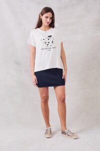 Falda Lurex Azul