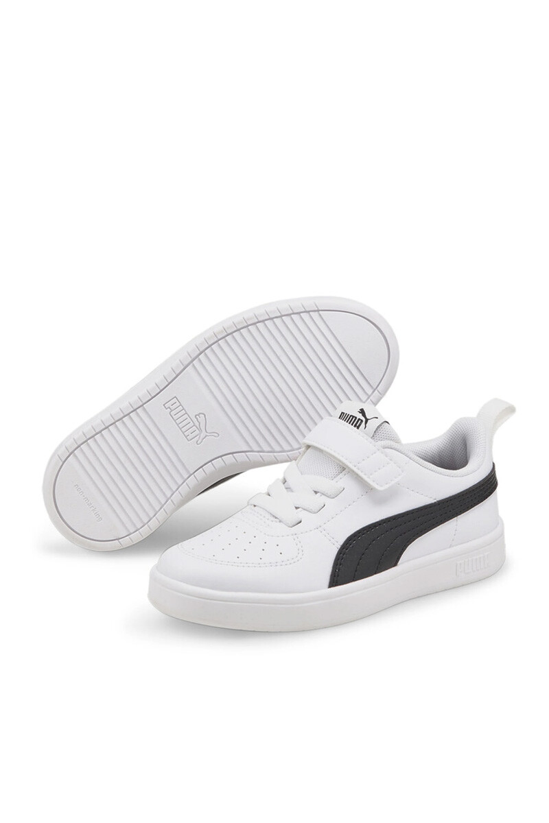 Champion Puma niño Rickie con velcro AC + PS Negro-multicolor