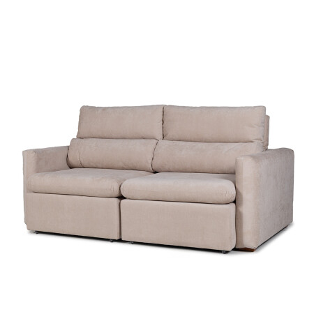 Sofá Dublin (Rebatible) - Microfibra - 2 cuerpos 3012 (Beige)