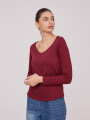 Remera Sidrale Bordeaux Oscuro
