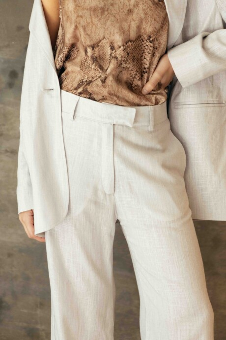 Pantalón Sastre Lurex Gris