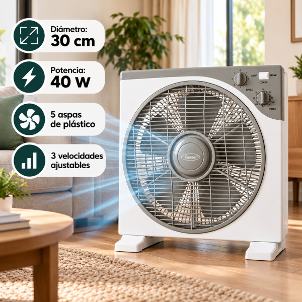 Ventilador Turbo Kassel Ks-tb31 VENTILADOR TURBO KASSEL 30CM KS-TB31