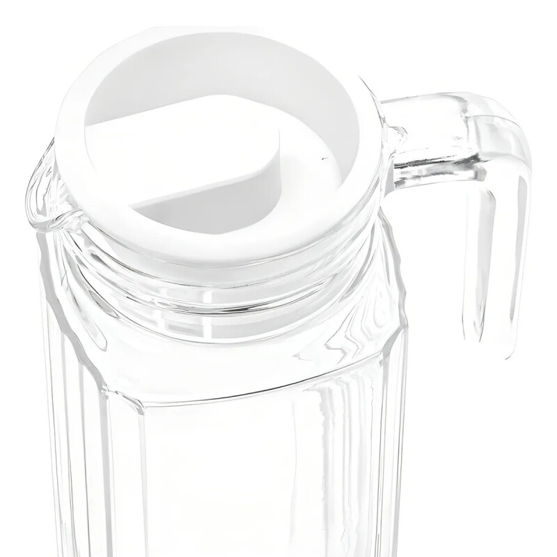 Jarra de vidrio con tapa plástica 1000ml TRANSPARENTE