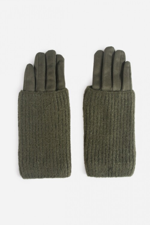 Guantes combinados verde