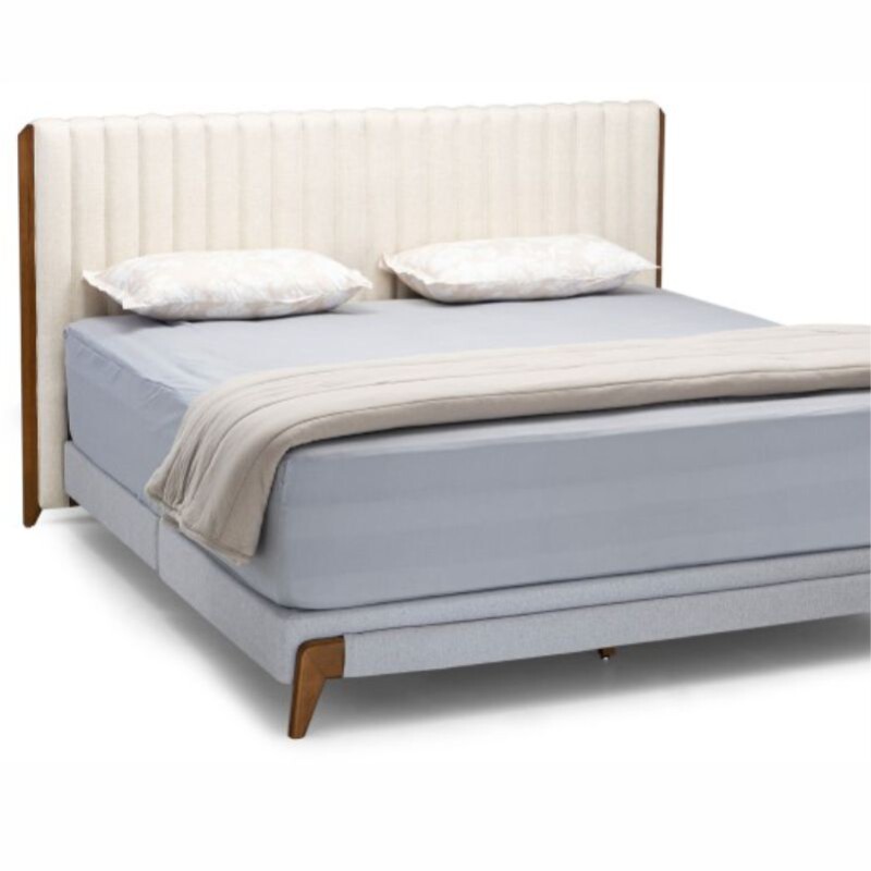 Respaldo Cabecera 160 HE 6019 Tela Gris