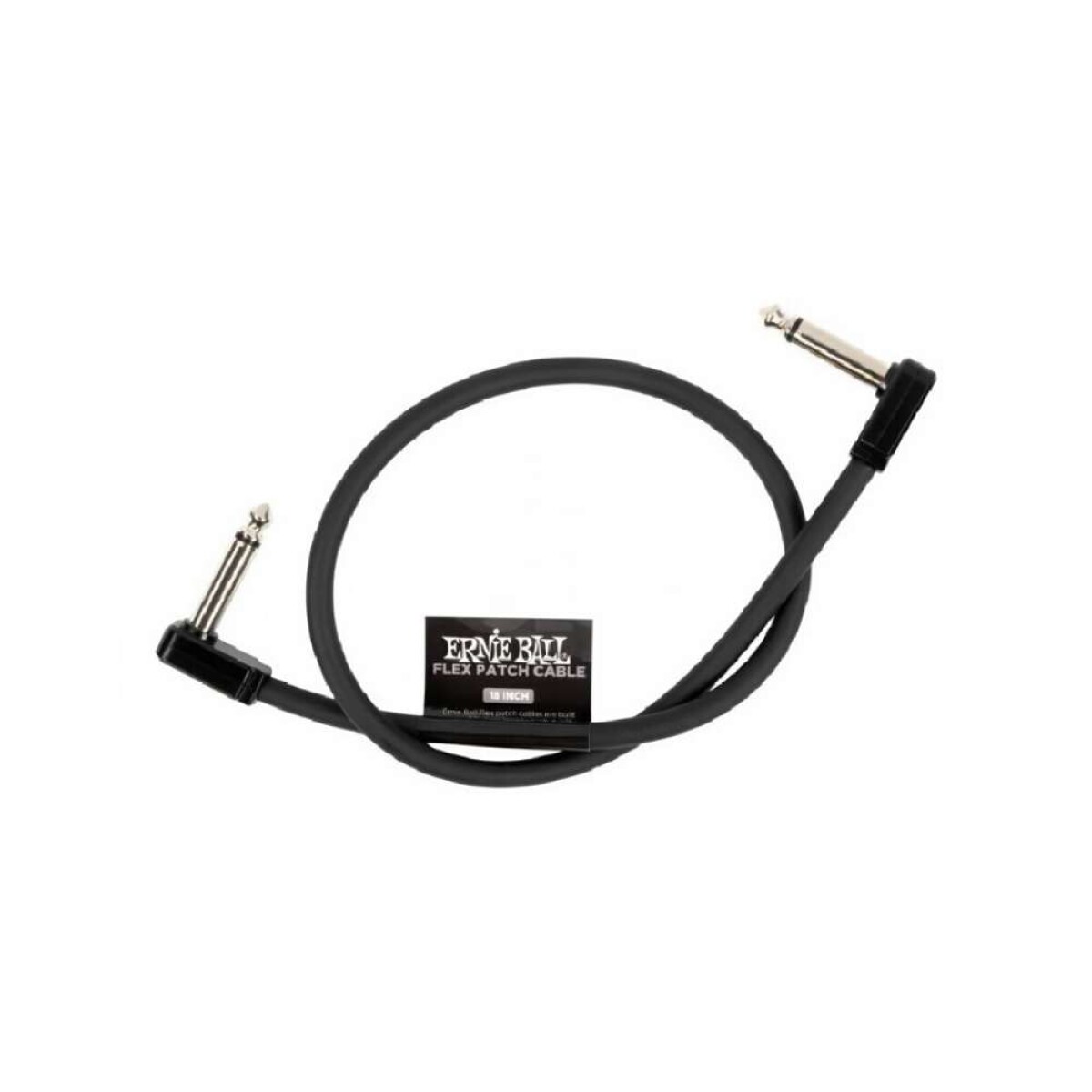 Cable Pedal Ernie Ball Flex Patch Cable 18'' - Negro 